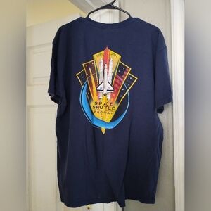 NASA  Space Shuttle Program T-Shirt 1981-2011  Size XL Shuttle On Back Colorful